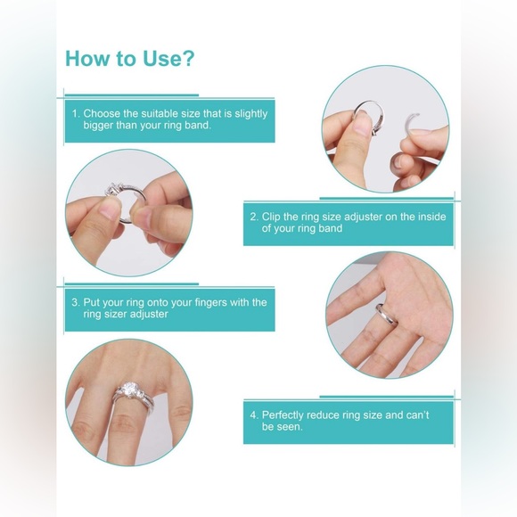 Invisible Ring Size Adjuster for Loose Rings - Picture 3 of 5